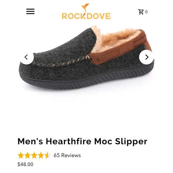 RockDove Men\'s Hearthfire Moc Slipper